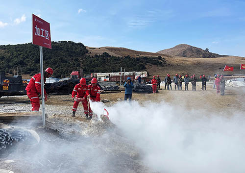 中國安能第二工程局四川涼山項(xiàng)目部開展防火、防汛、防地質(zhì)災(zāi)害綜合演練